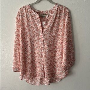 JACHS Girlfriend Red Floral Blouse